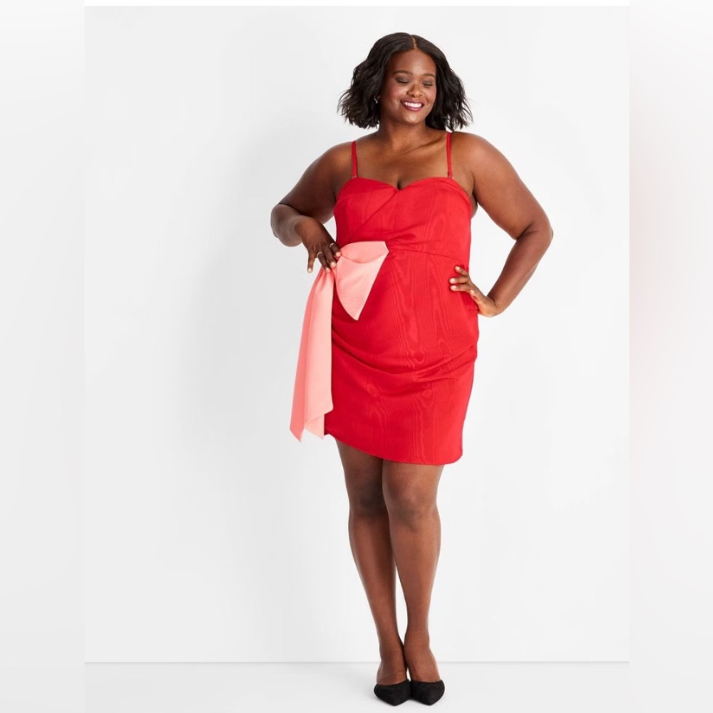 NWT Sweetheart Bow Mini Dress xxl (A19)